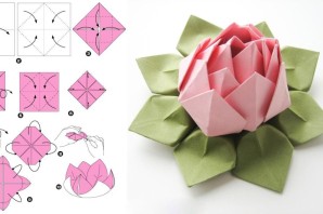 Цветочек из бумаги оригами