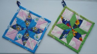 Прихватки из лоскутков