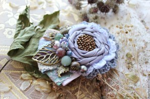 Брошь своими руками из ткани