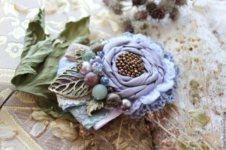 Брошь своими руками из ткани