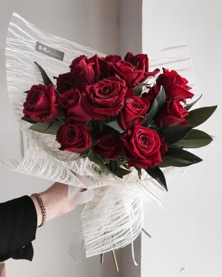 Красно розовый букет