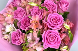 Нежный букет цветов для девушки