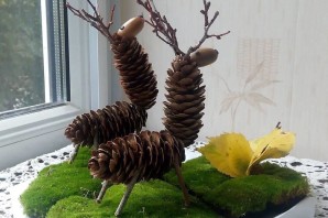 Поделка в сад из природного материала