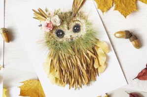 Легкая поделка из природного материала