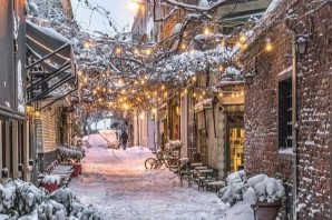 Улица со снегом