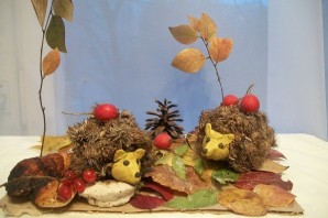 Поделки из природного материала на тему осень