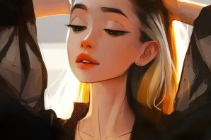 Красивая девушка арт
