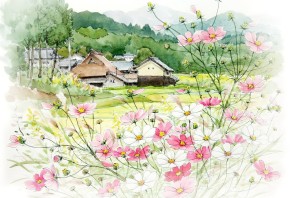 Весенний пейзаж фон