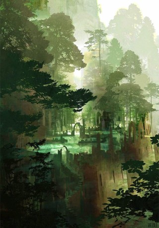 Живописный лес