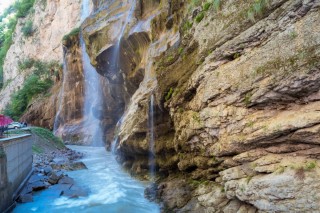 Чегемские водопады летом