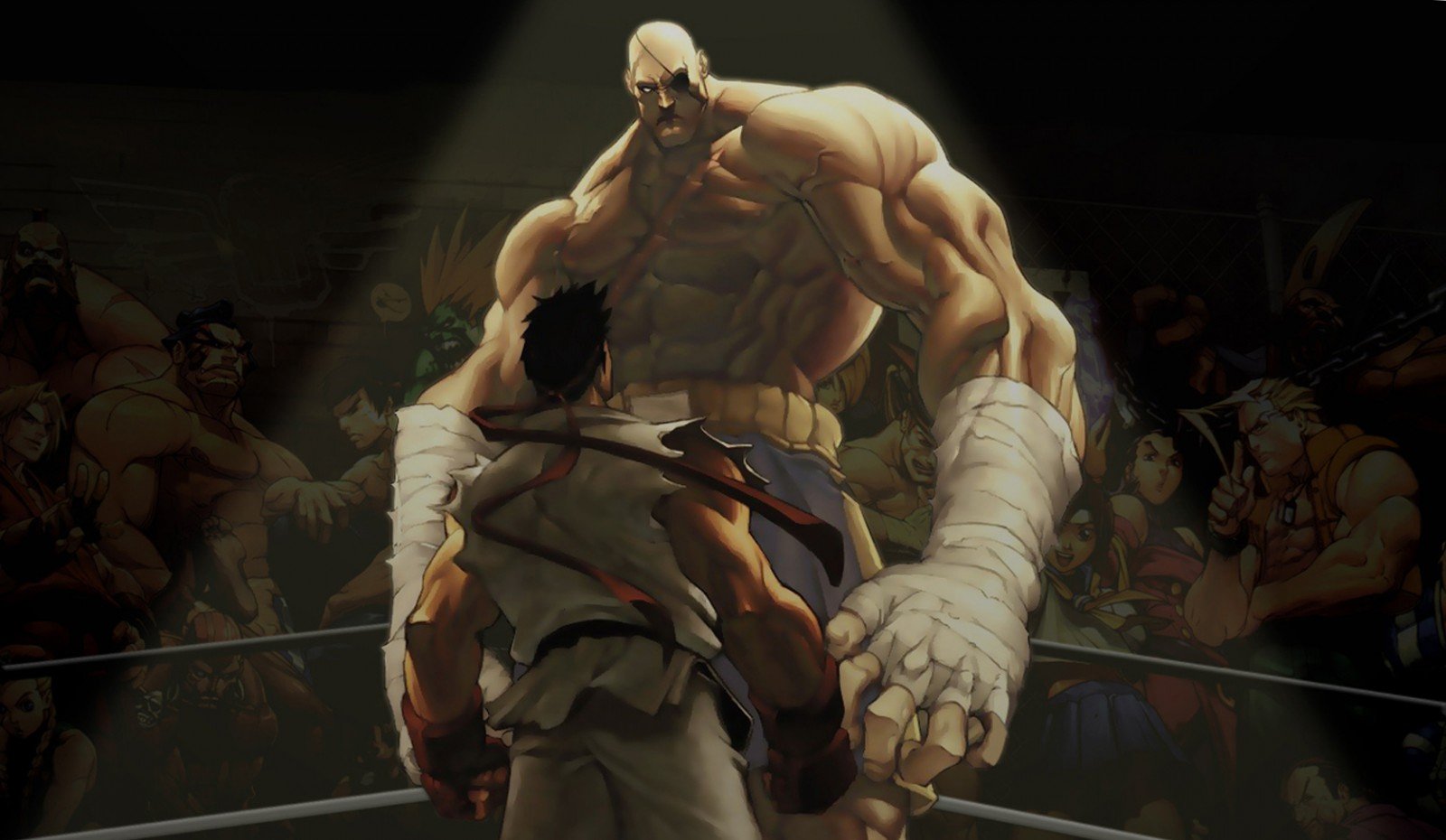 Street Fighter Ryu Sagat Art
