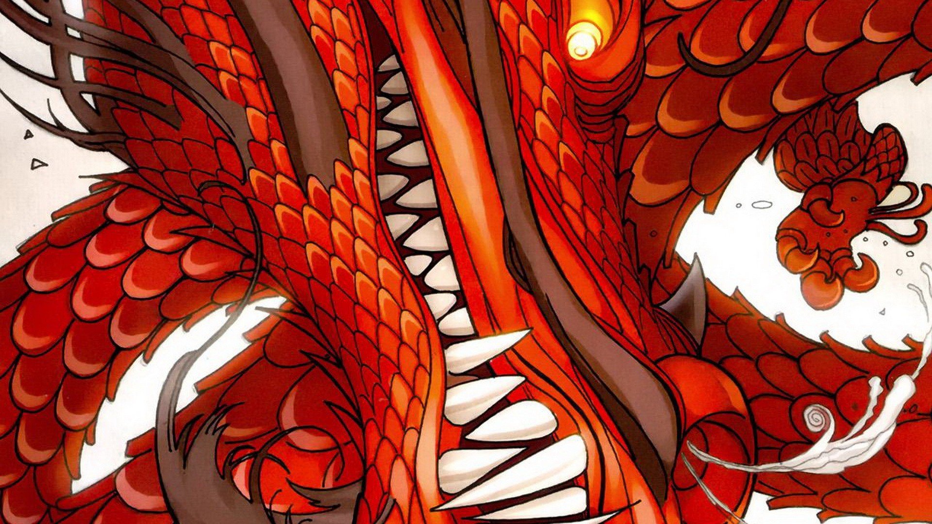 Оранжевый дракон.