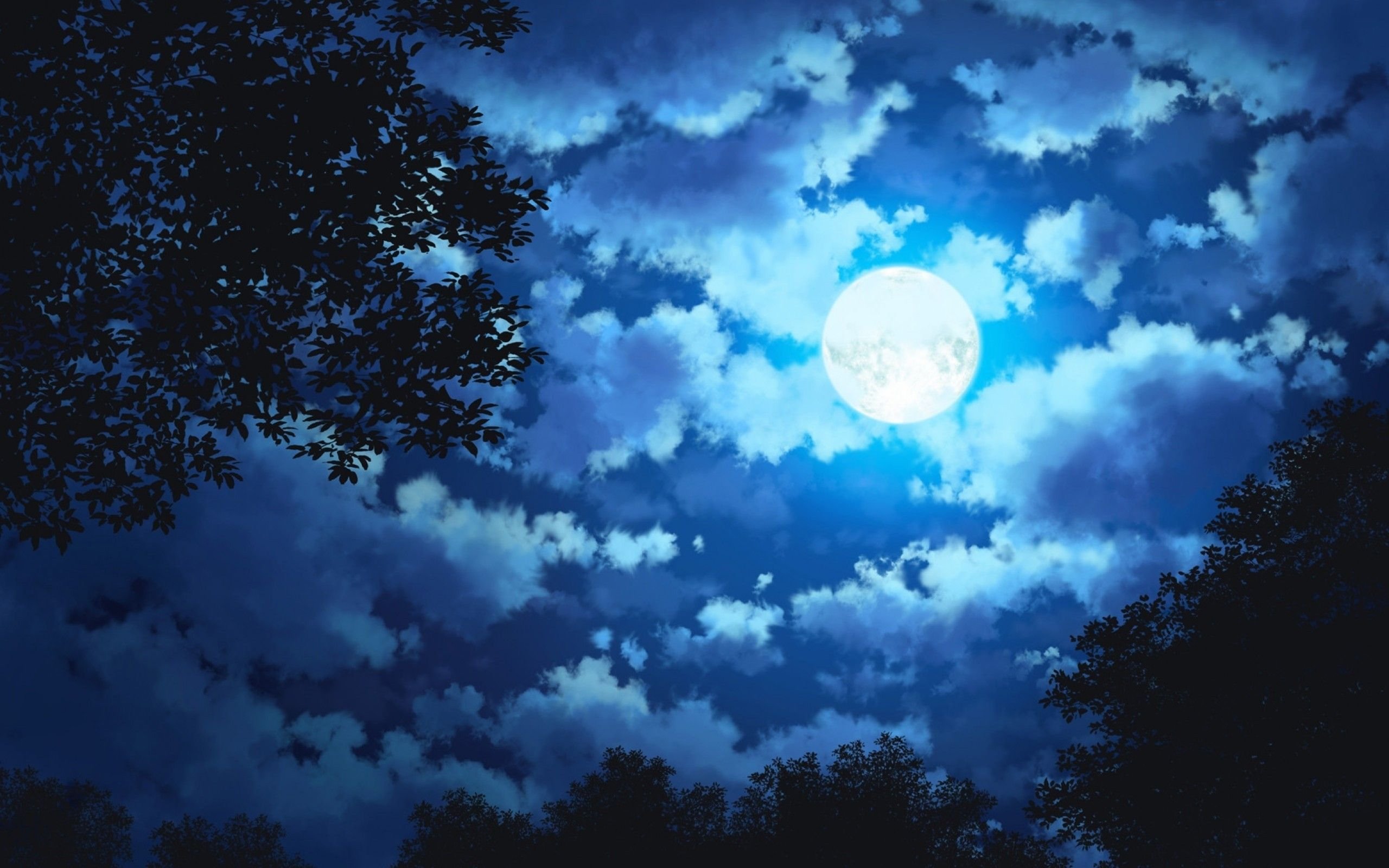 Луна в облаках. Лунное небо. Луна аниме. Ночное небо с луной и облаками. Аниме ночь.