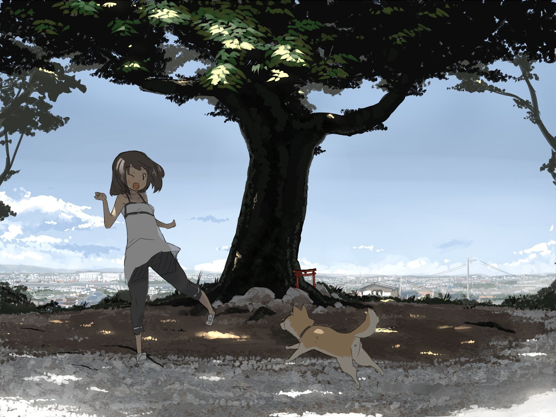 Девочка дерево аниме