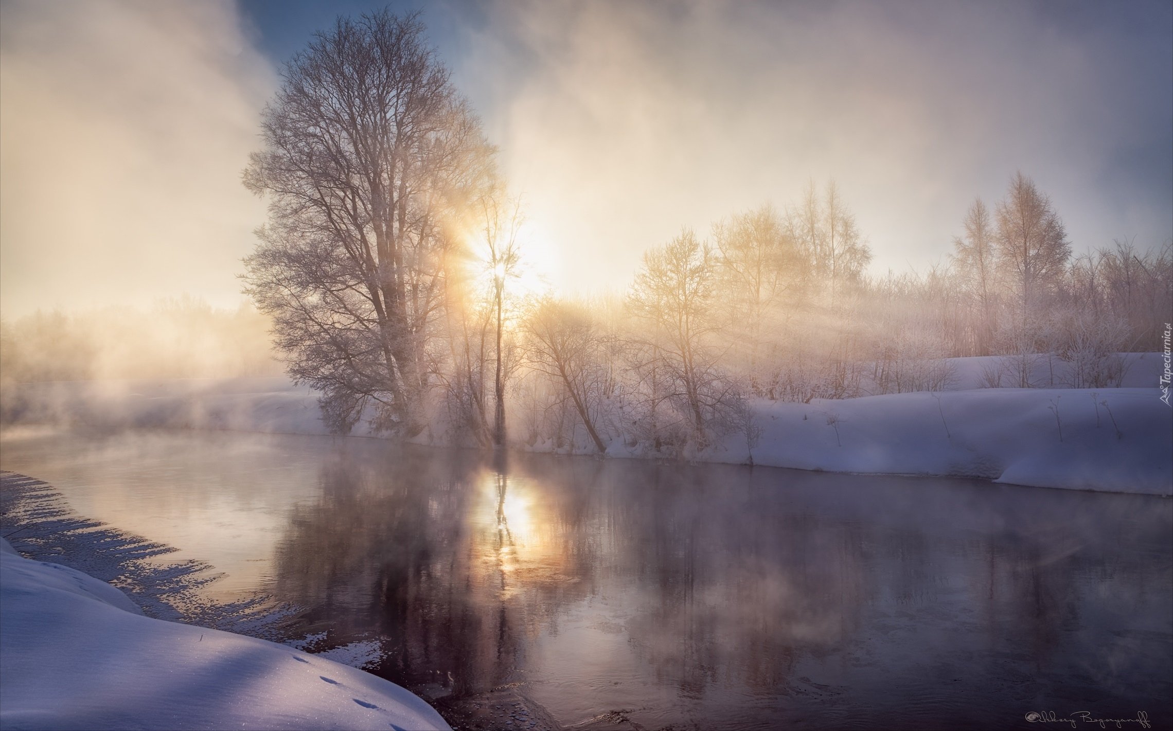Скандинавия морозное утро