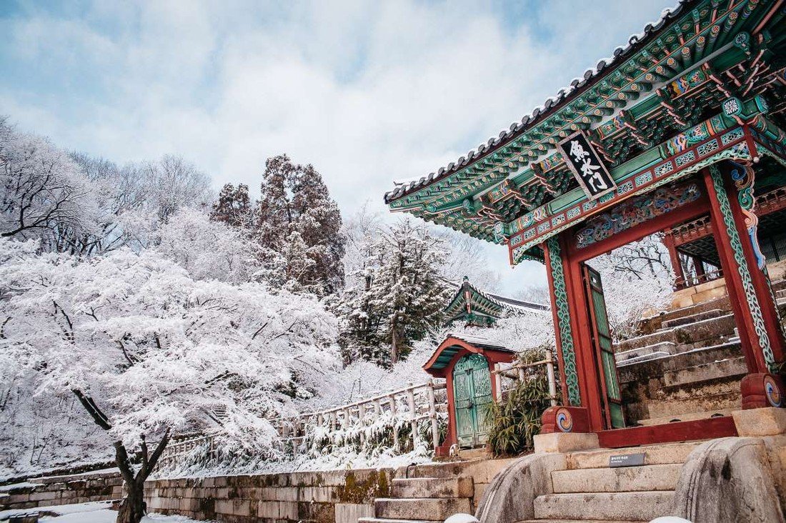 Южная Корея зимой