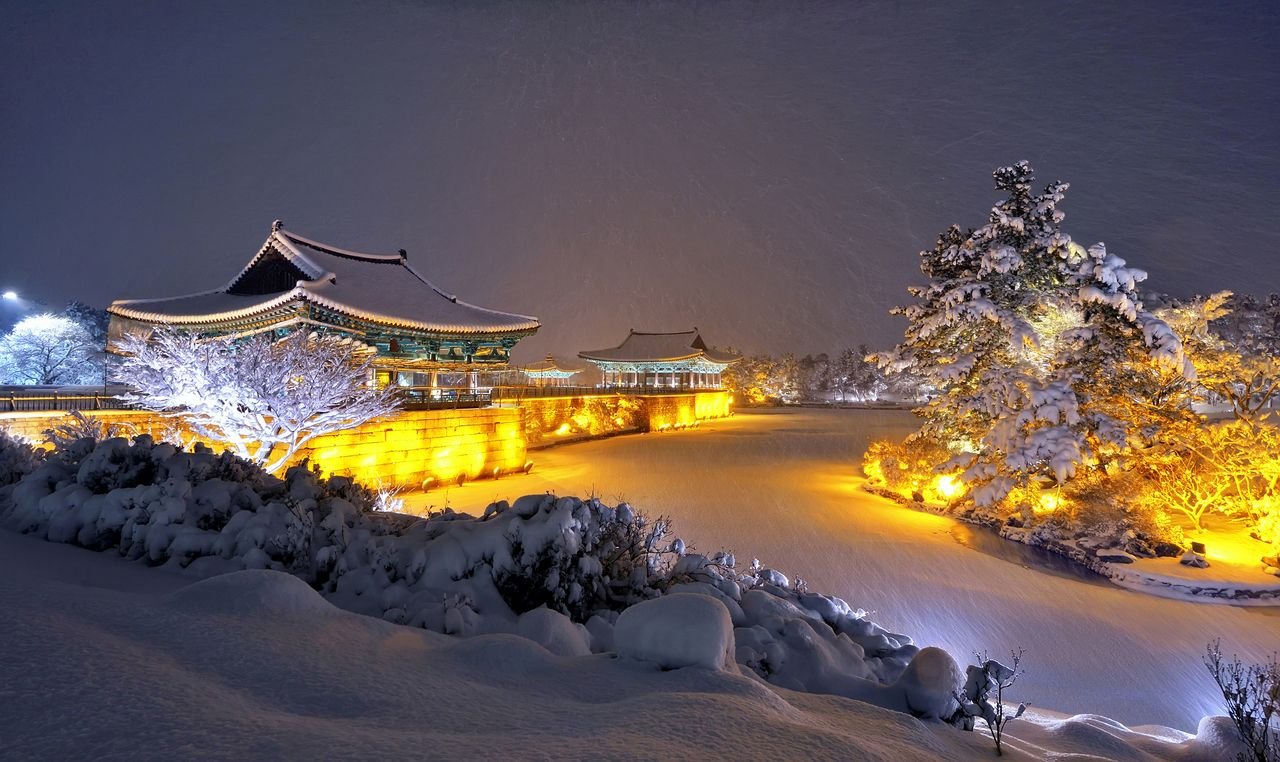 Южная Корея зимой Сеул