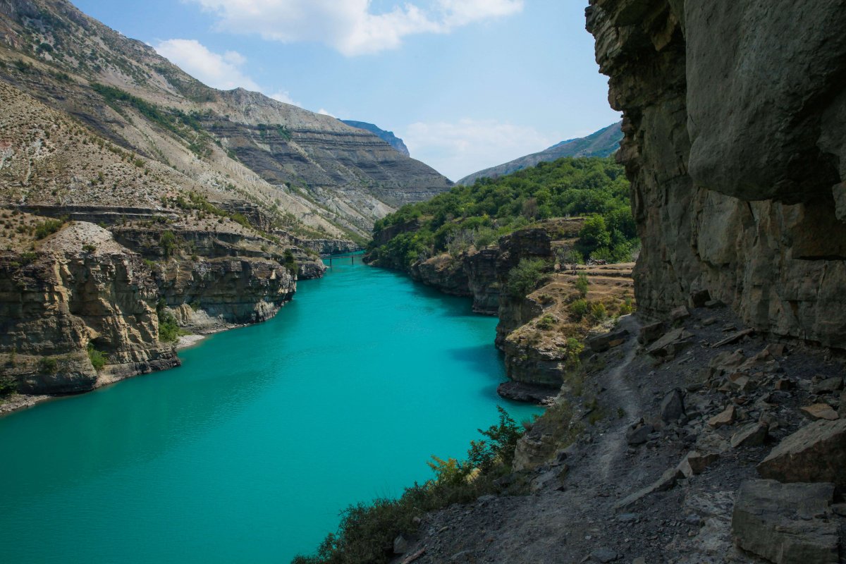 Река Сулак в Дагестане