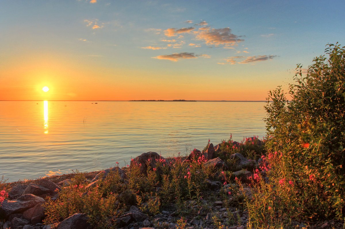 Рассвет на финском заливе