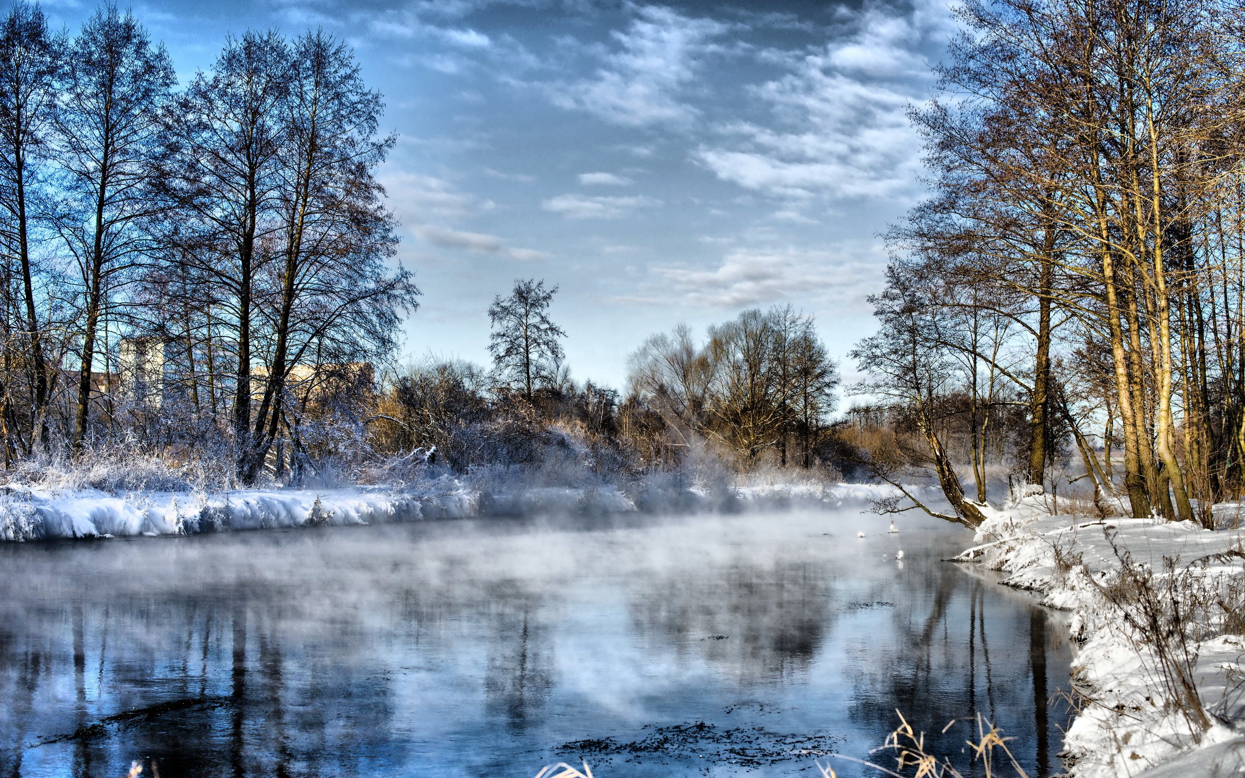 Картинка весенняя природа март. Река зимой. Весенний пейзаж.
