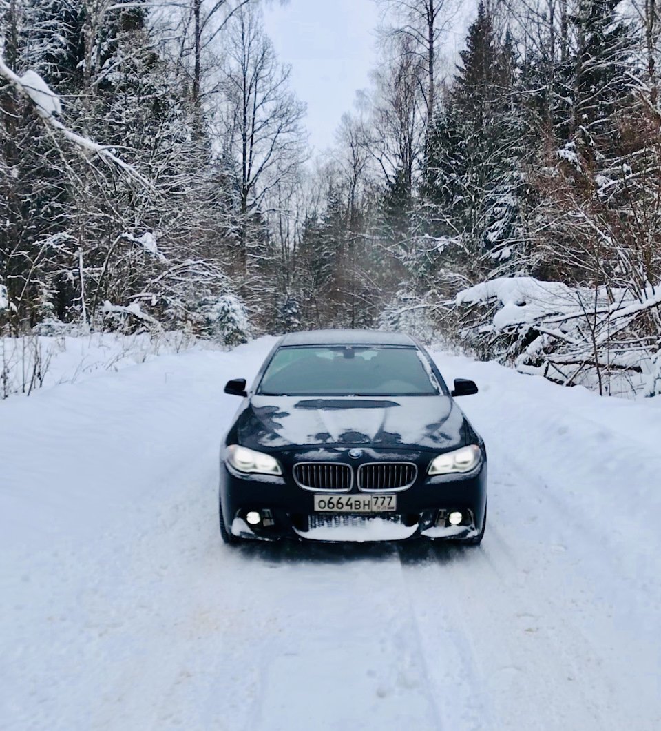 BMW f10 зима