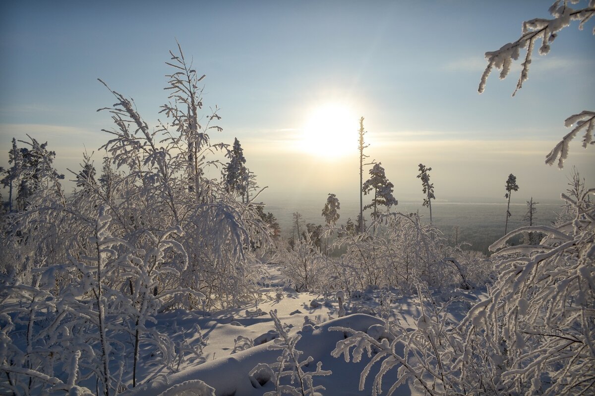 Иркутск зима солнце Мороз