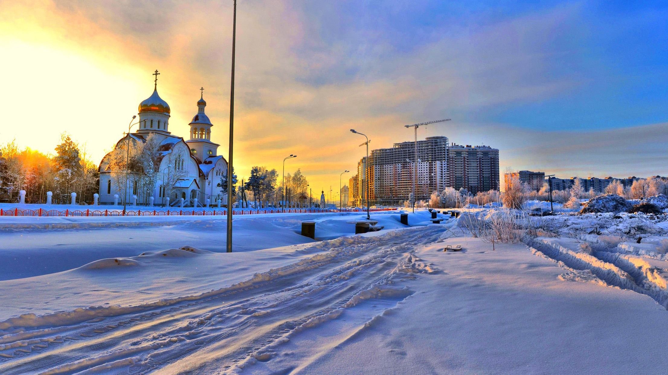 Сургутская город зима