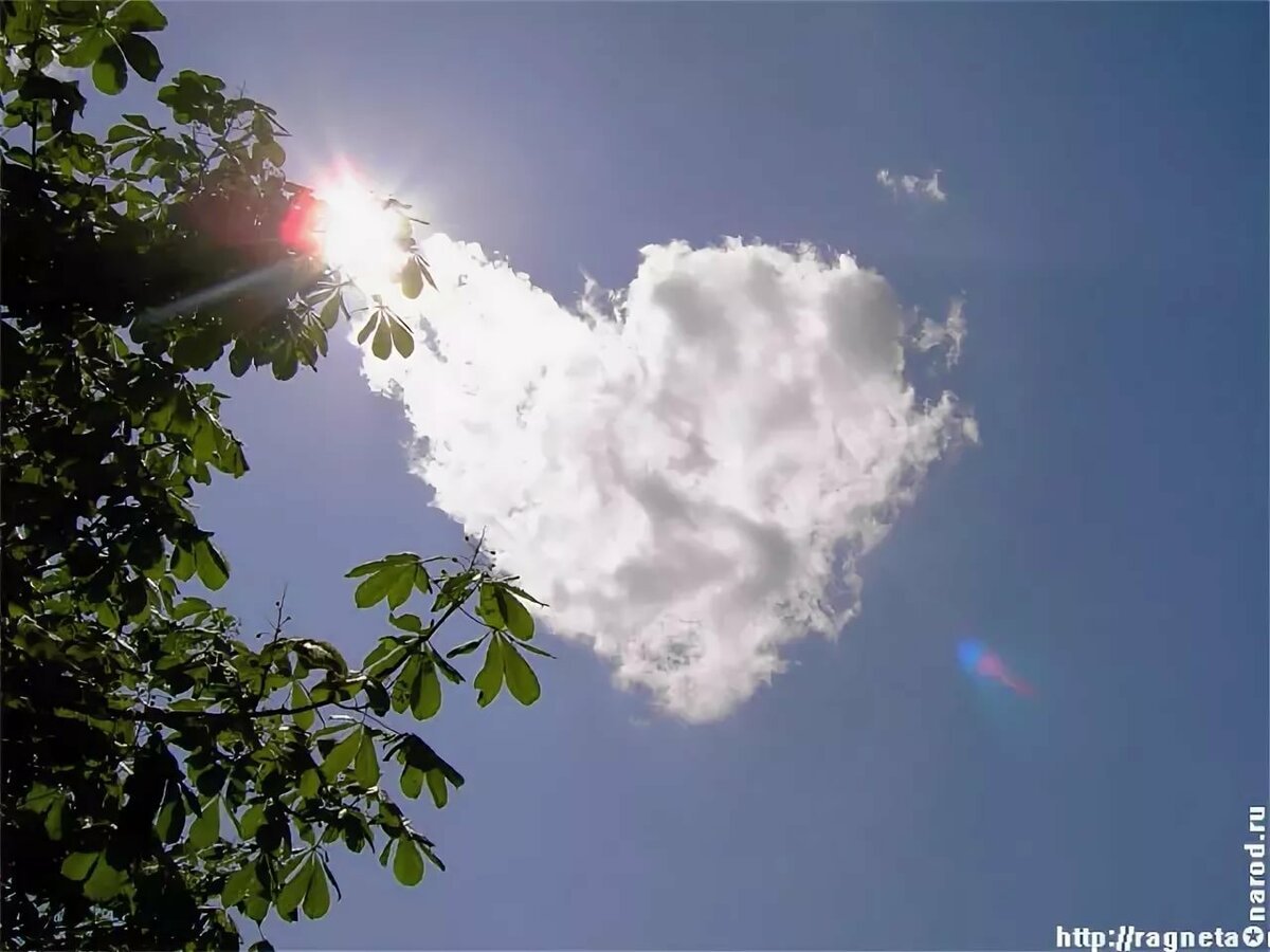 Облако похожее на сердце