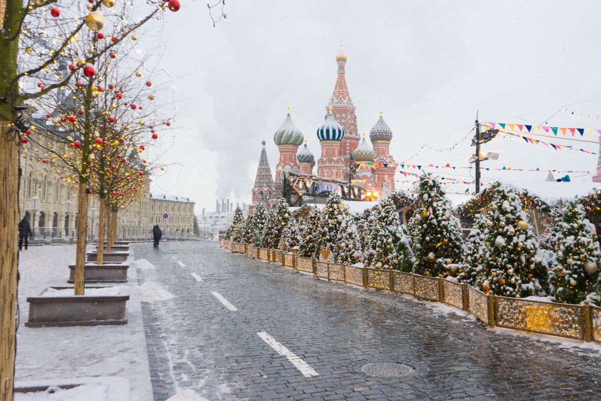 фото москва красная площадь зимой