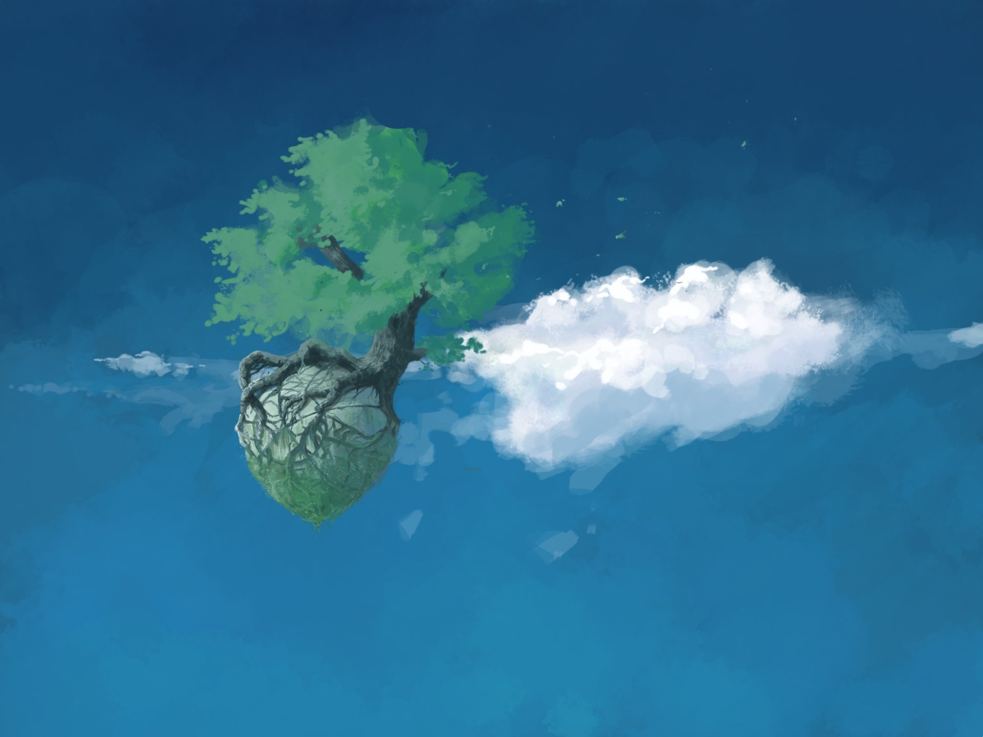 Flying tree. Летающее дерево. Парящие острова. Летающие острова. Летающие острова арт.