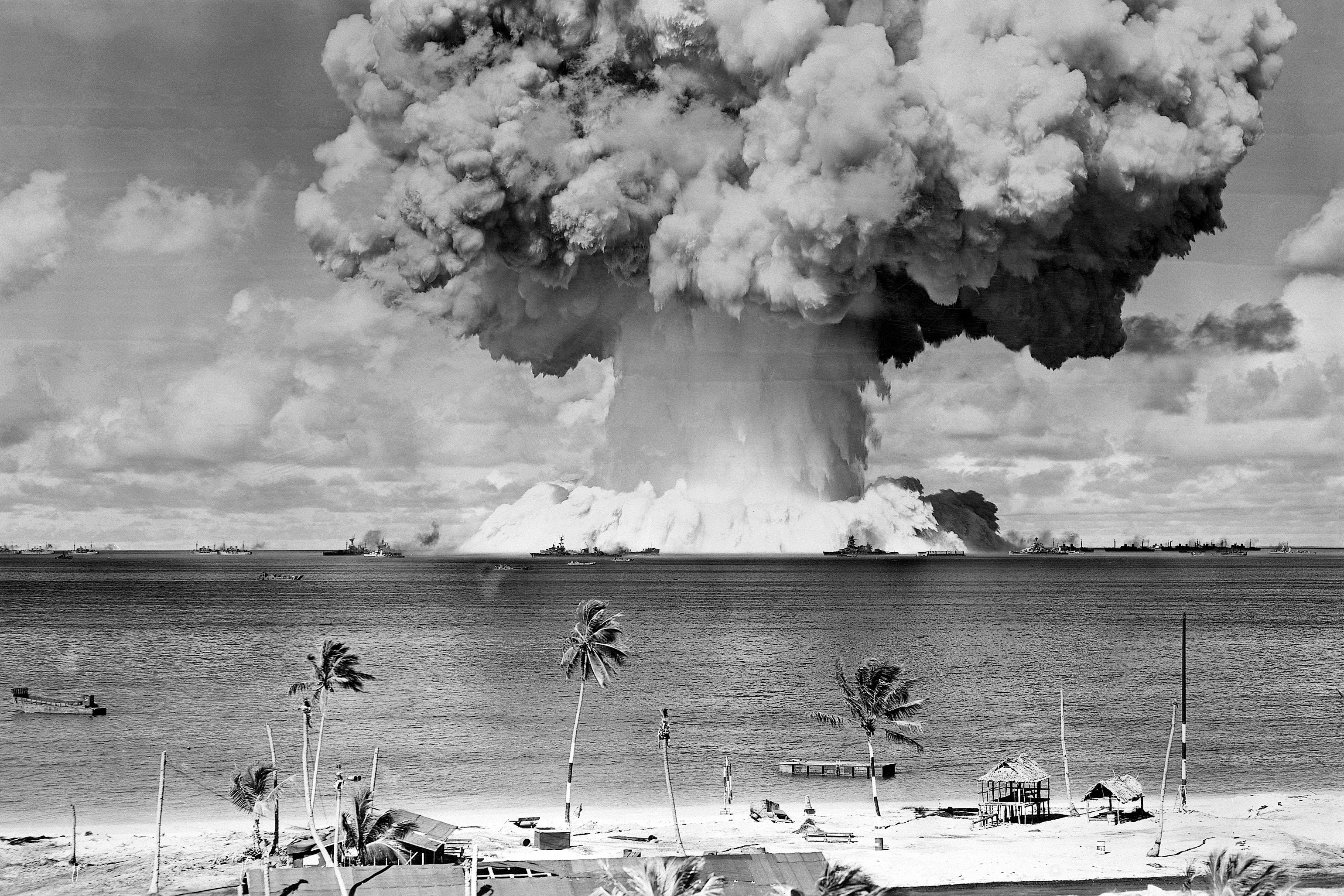 4. Атолл бикини, Маршалловы острова ядерный взрыв