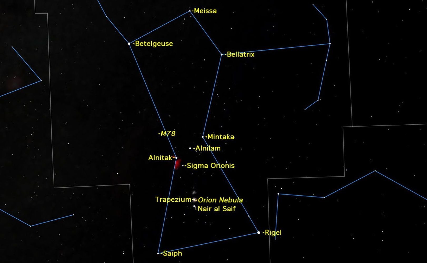 Как называется звезда ориона. Бетельгейзе ригель Беллатрикс в созвездии Ориона. Звезда Беллатрикс Ориона. Беллатрикс звезда в созвездии Ориона. Звезда Бетельгейзе в созвездии Ориона.