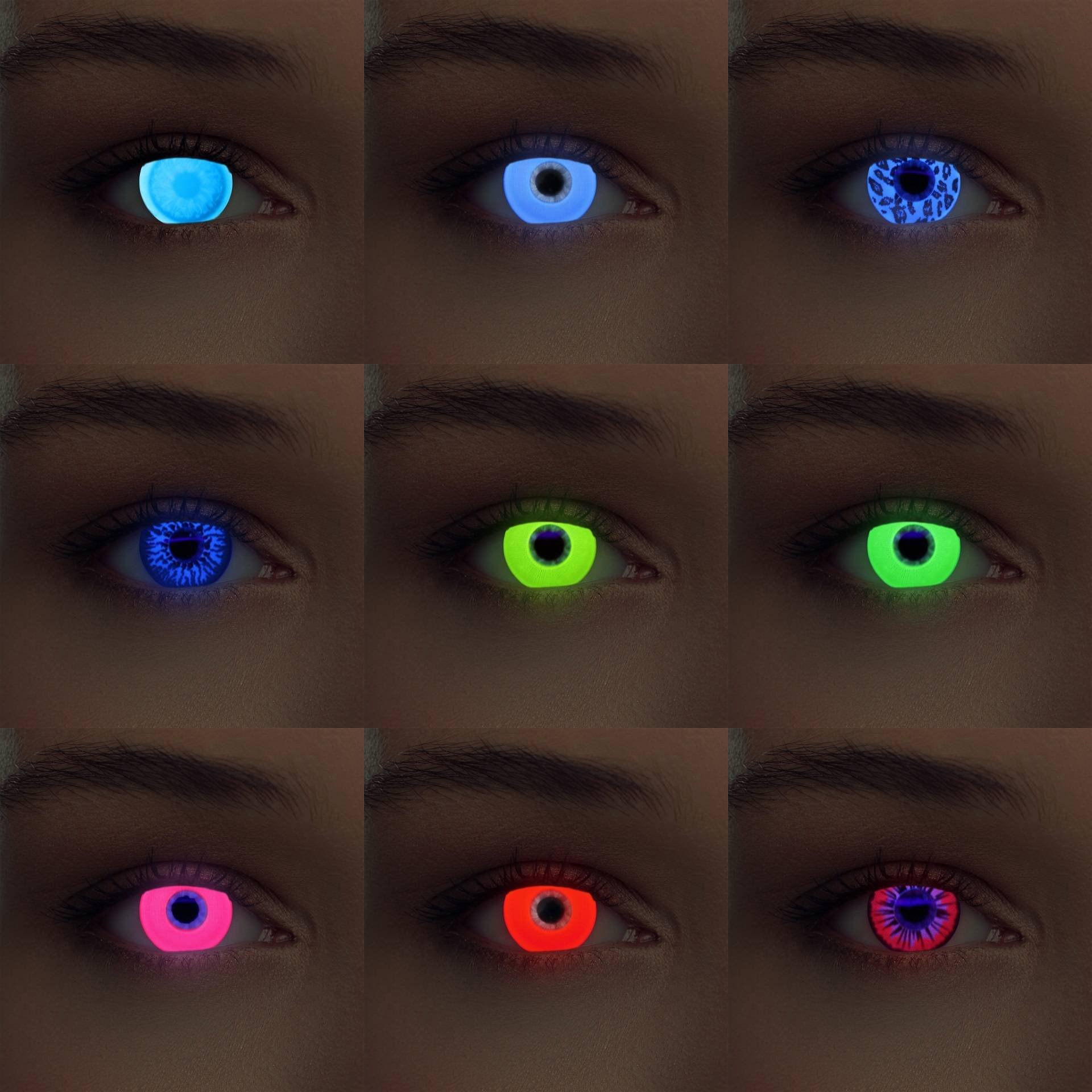 Разноцветные линзы для глаз