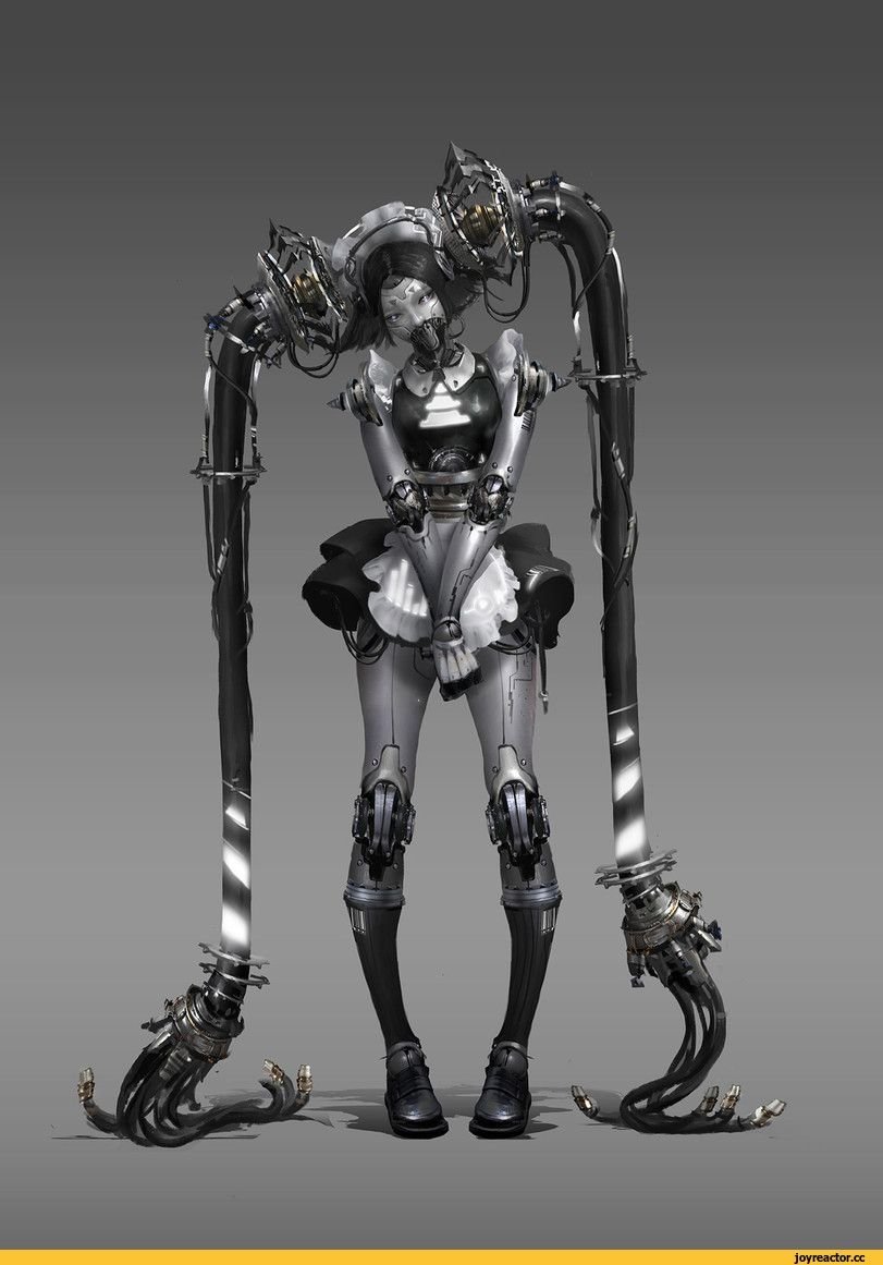 Cyberpunk robot art фото 25