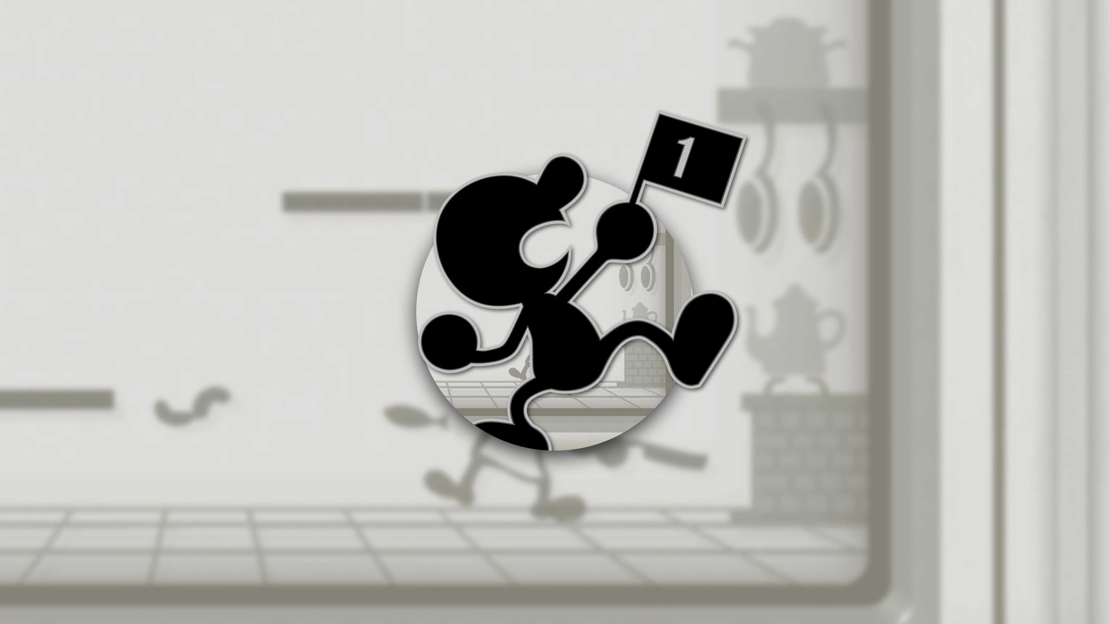 Game & watch Smash Bros. Mr. game watch фон. Game and watch SSBU. Mr game and watch Wallpaper.