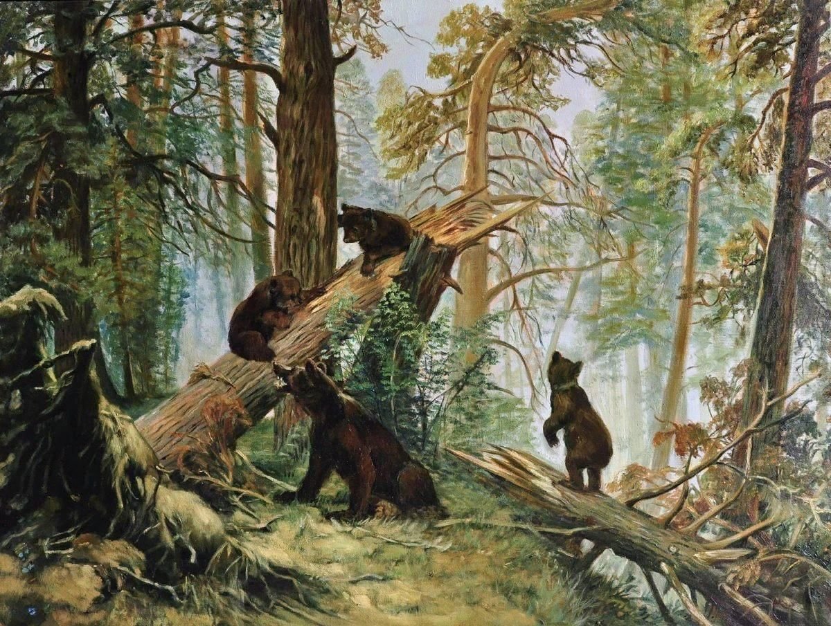 Шишкин три медведя - фото и картинки: 68 штук