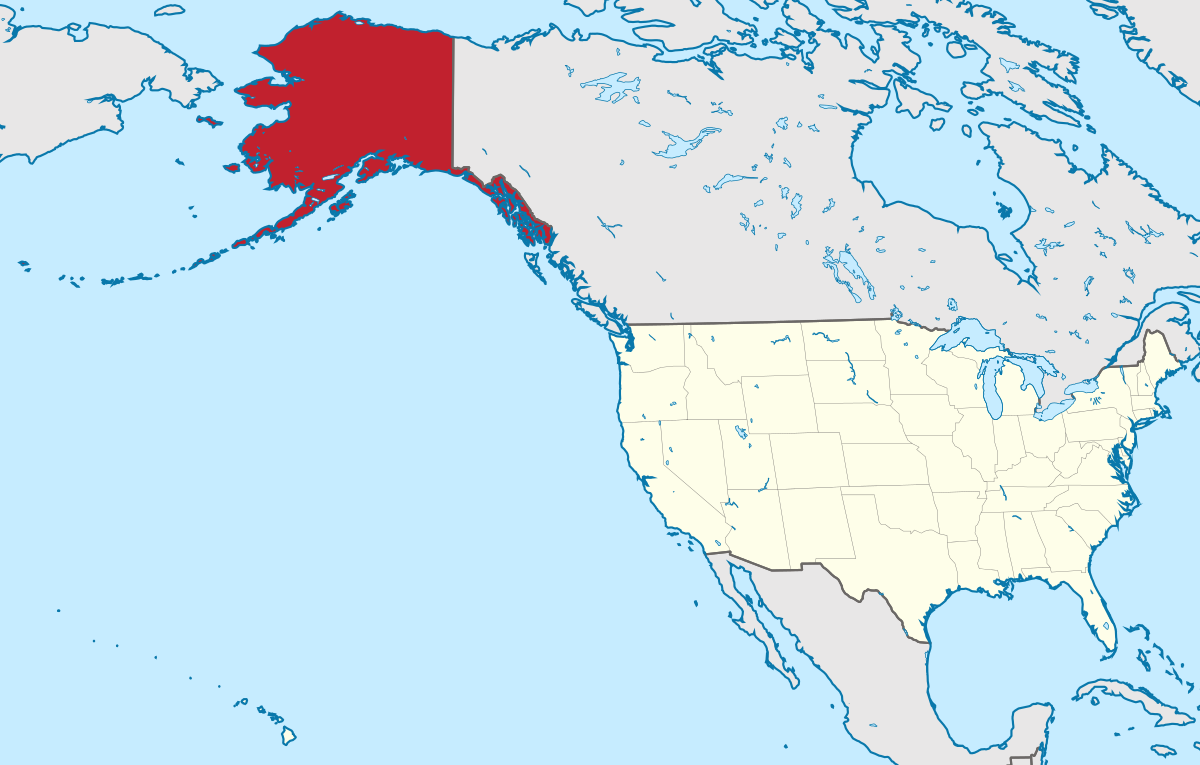 Аляска на карте США. Штат Аляска на карте Северной Америки. Аляска штат США на карте. Аляска на карте Америки.