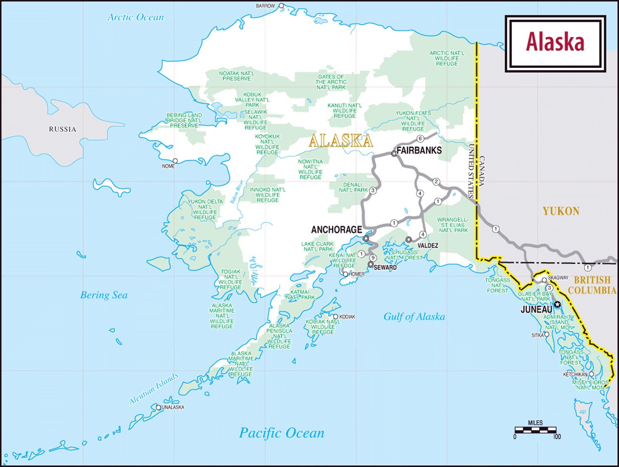 Анкоридж Аляска на карте