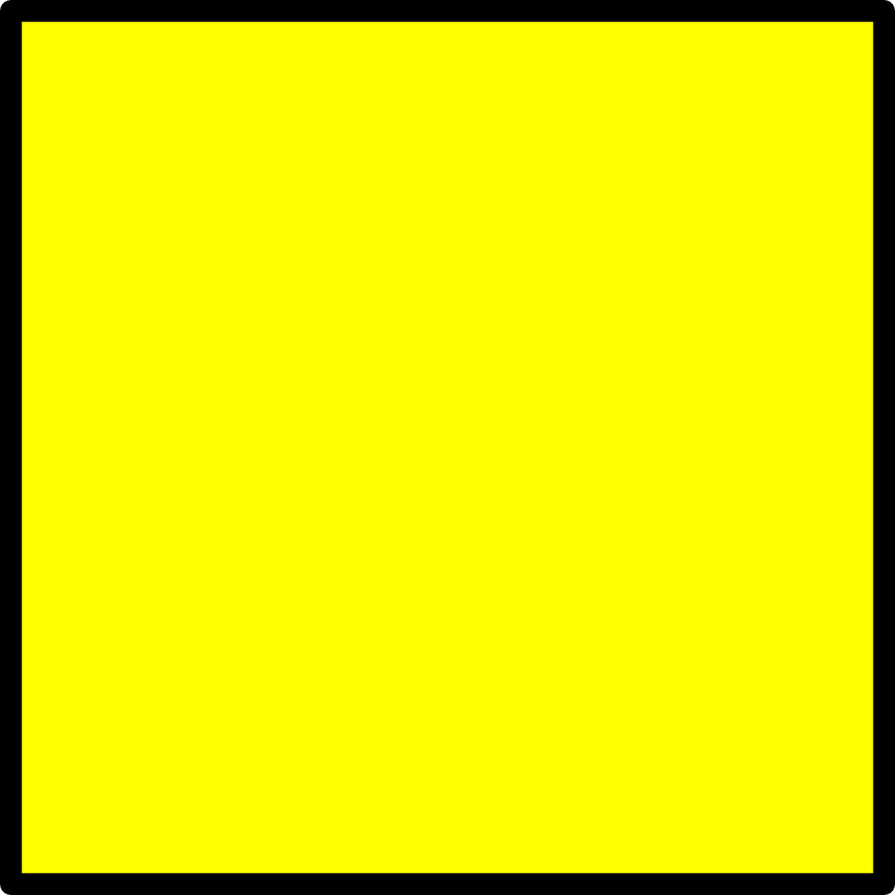 Светоотражатель «Квадрат», неон-желтый