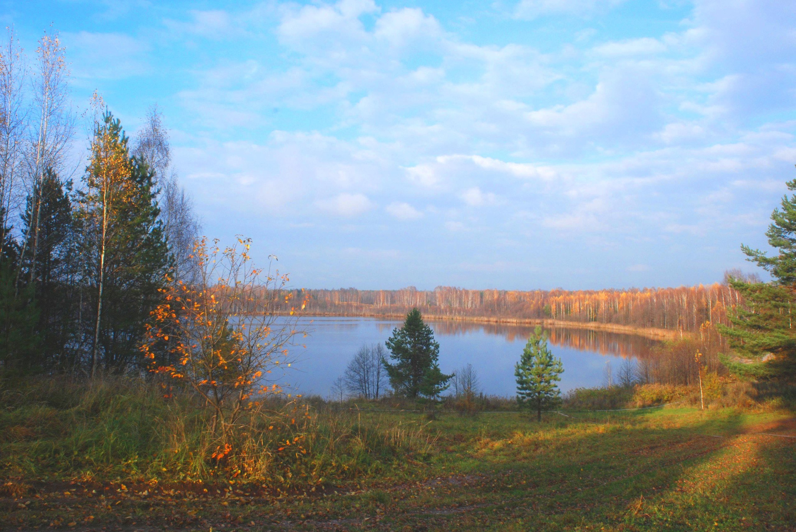 Светлояр озеро Нижегородская область осенью