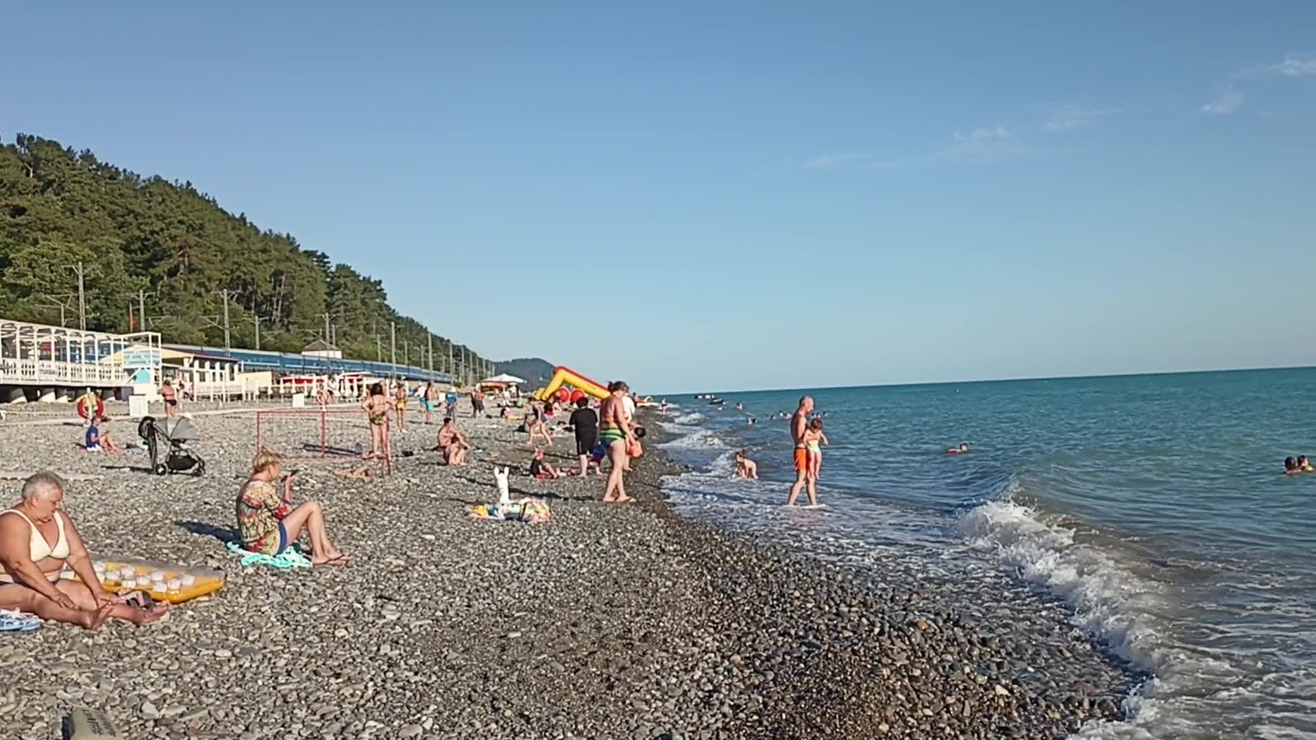 Лазаревское Море Пляж