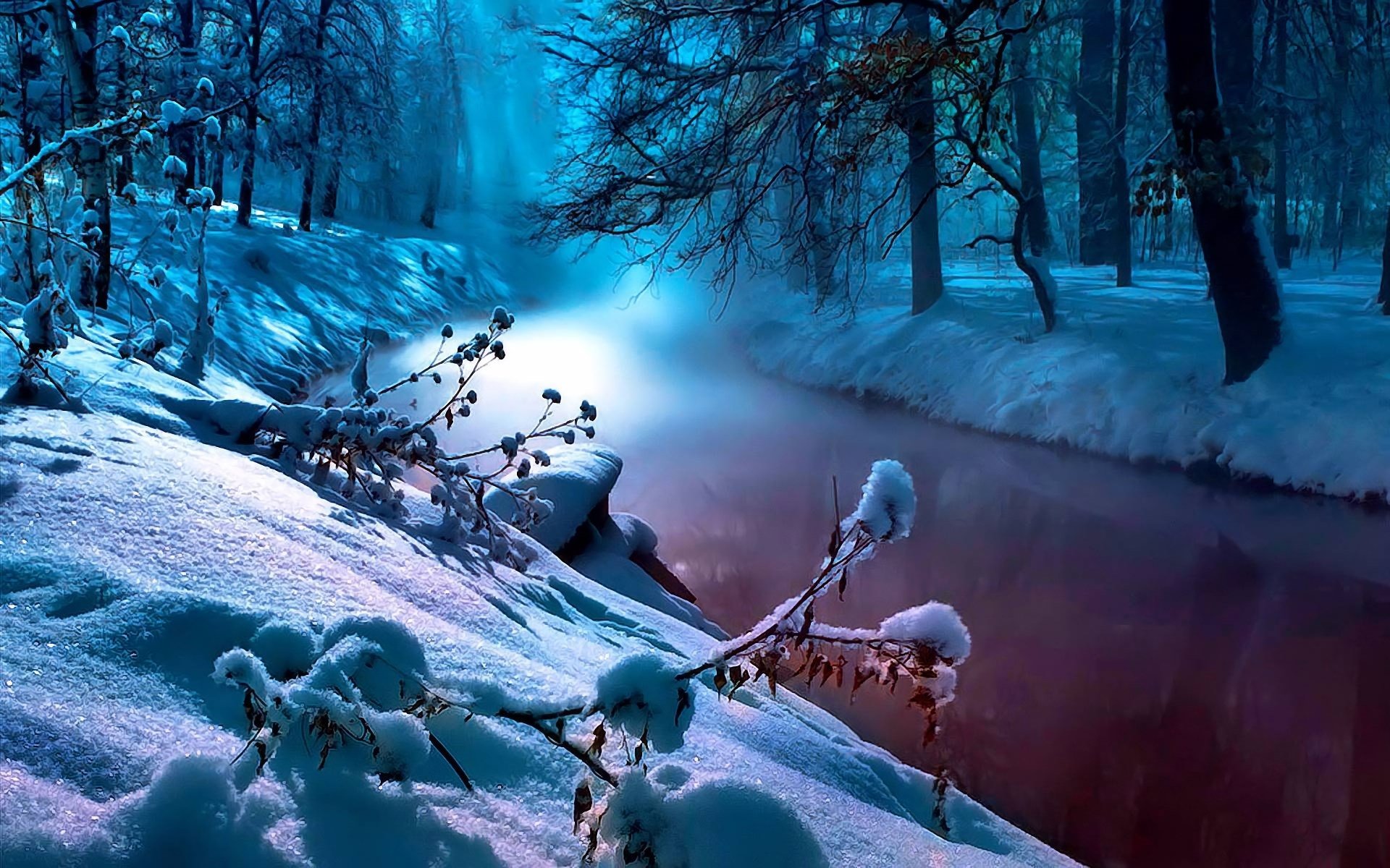Река снежный сугроб. Зимняя природа. Красивая зима. Зимние картинки на рабочий стол. Снежный пейзаж.