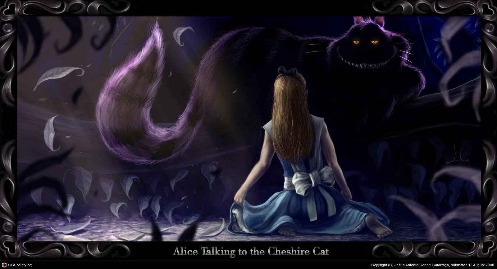 Алиса и чеширский кот. Алиса и кот Чешир в стране чудес. Чеширский кот MCGEE. Алиса в стране кошмаров кот Чешир.