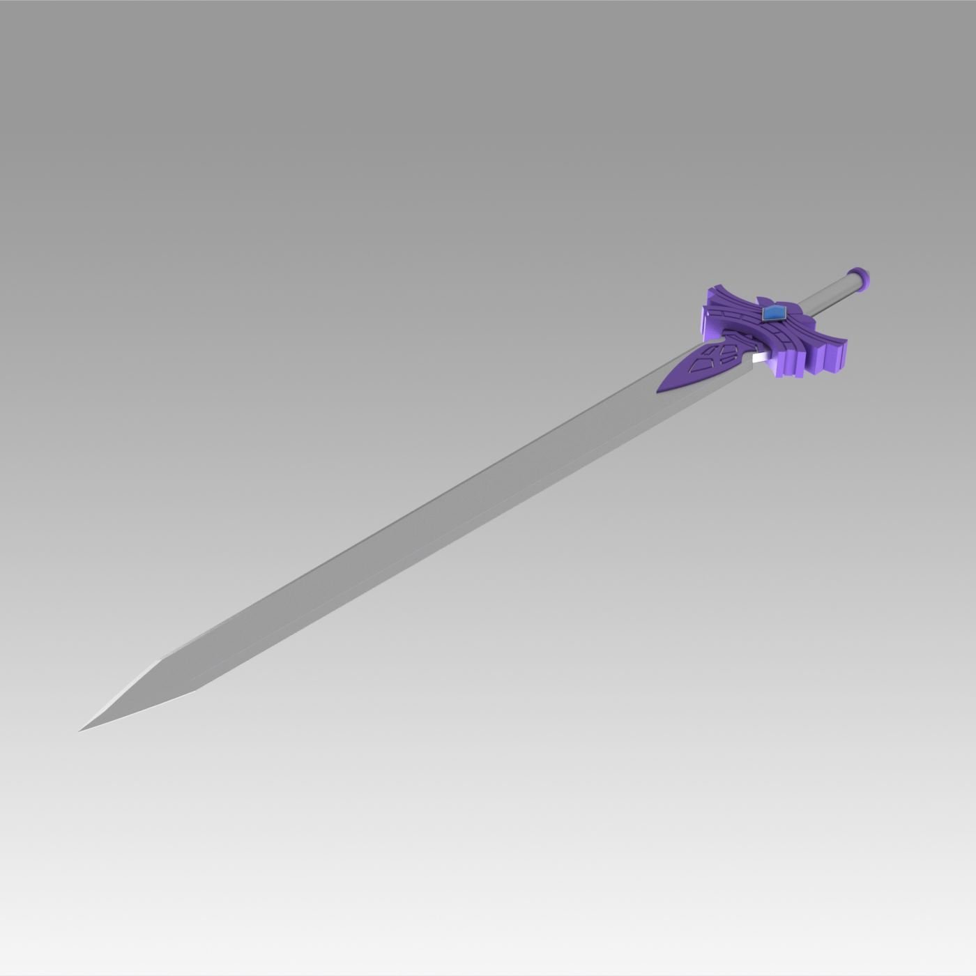 Фиолетовый меч Геншин