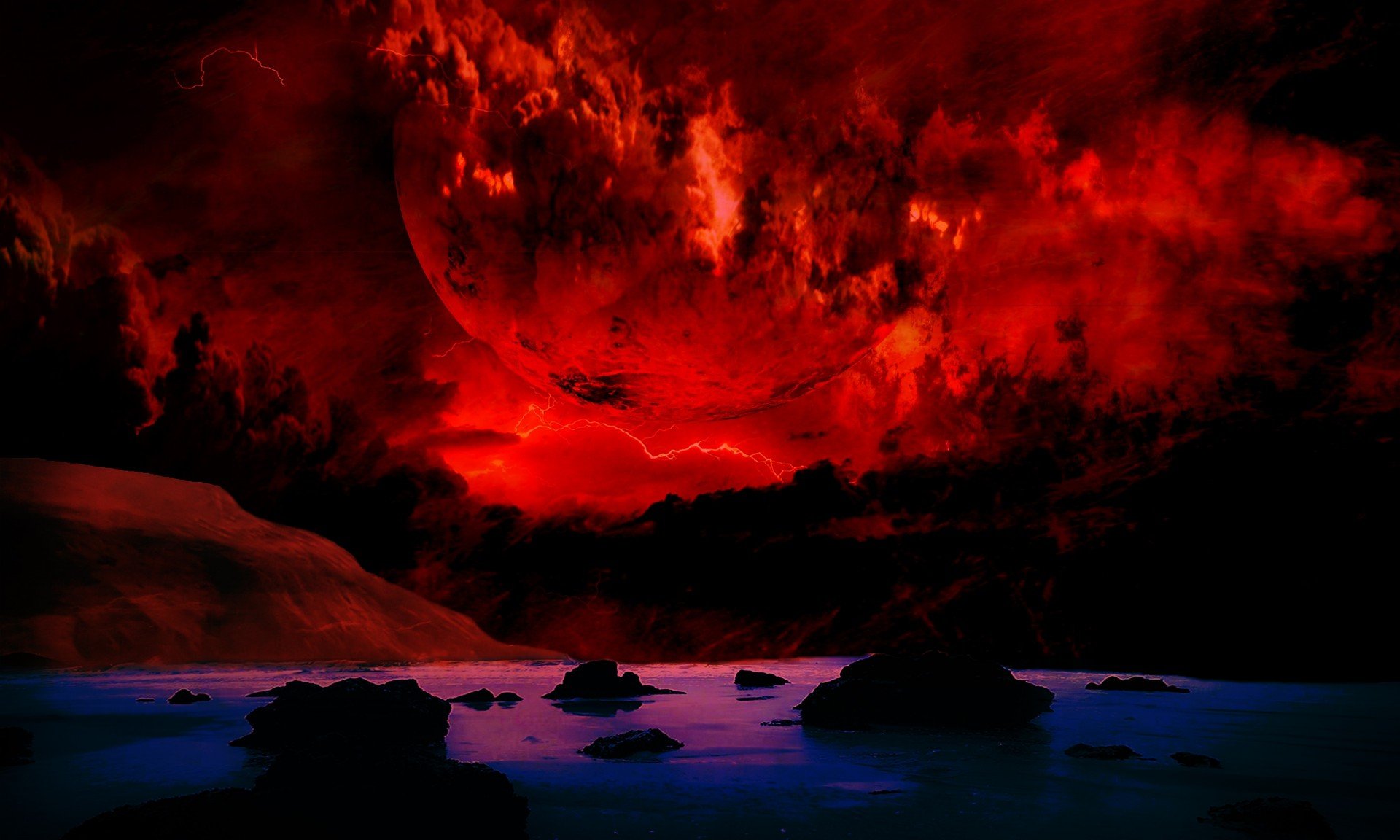 Красное небо апокалипсис