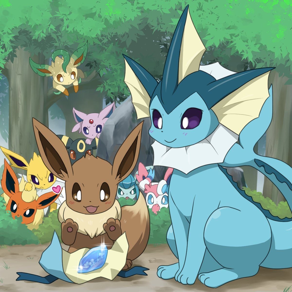 Мой демон иви. Pokemon eeveelutions. Покемоны Evolution Eevee. Покемон иви эволюции. Вапореон Эволюция.