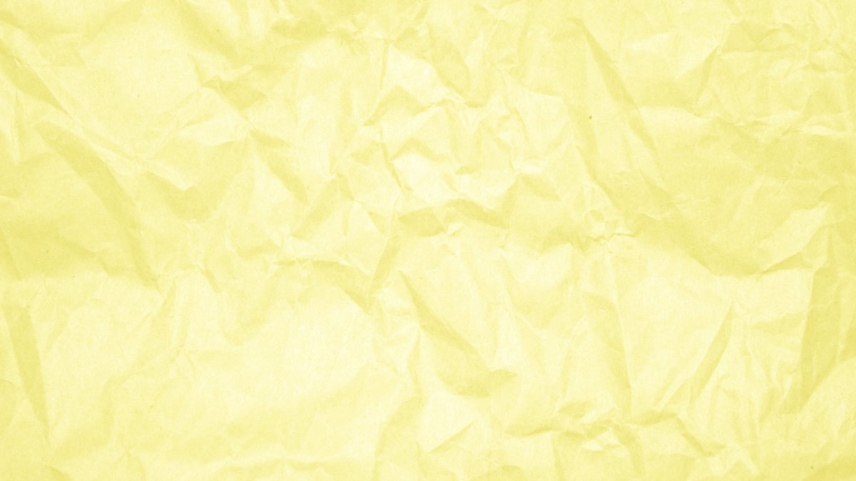 Yellow crumpled paper