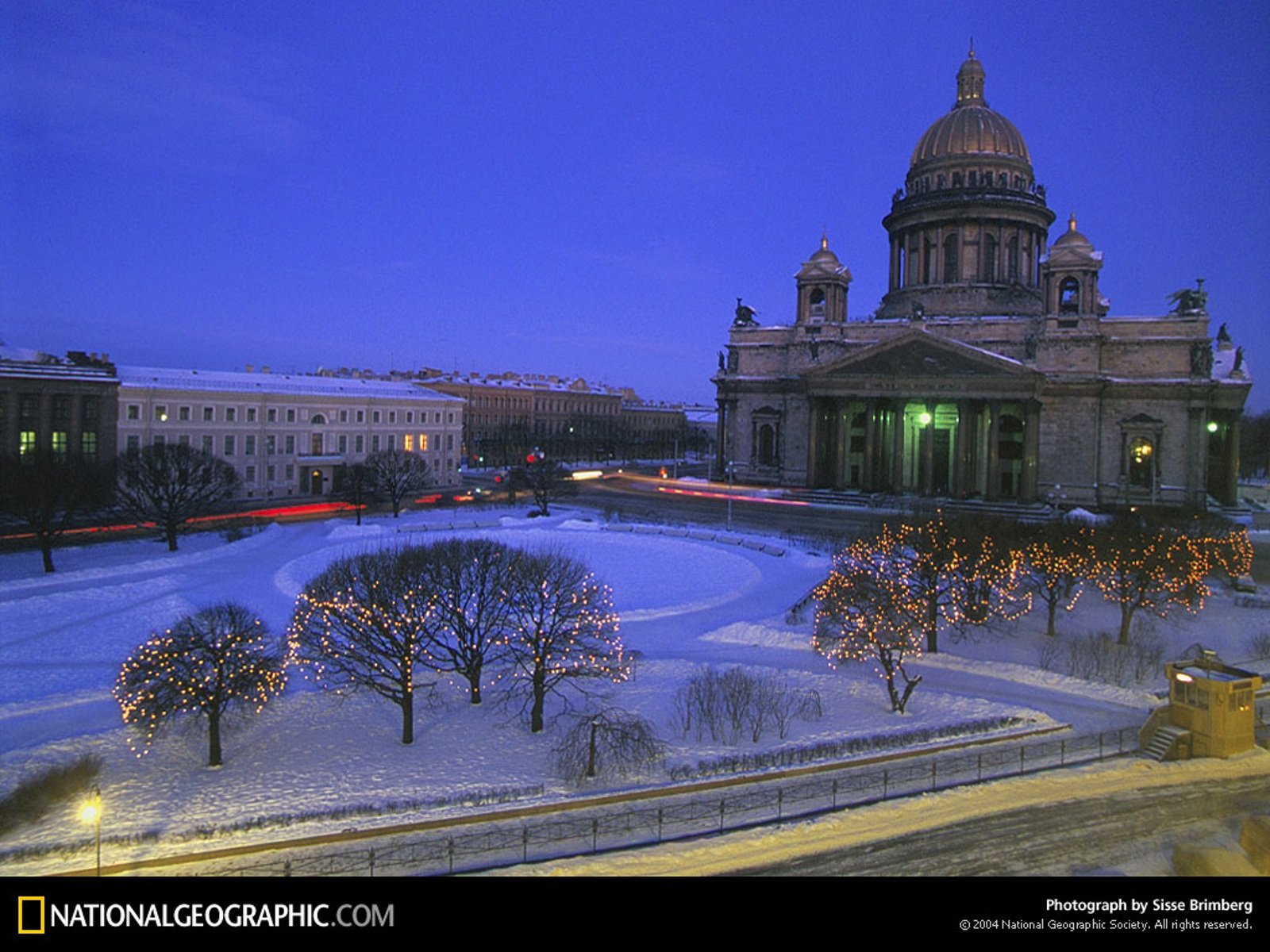 Исаакиевский собор в Санкт-Петербурге зима