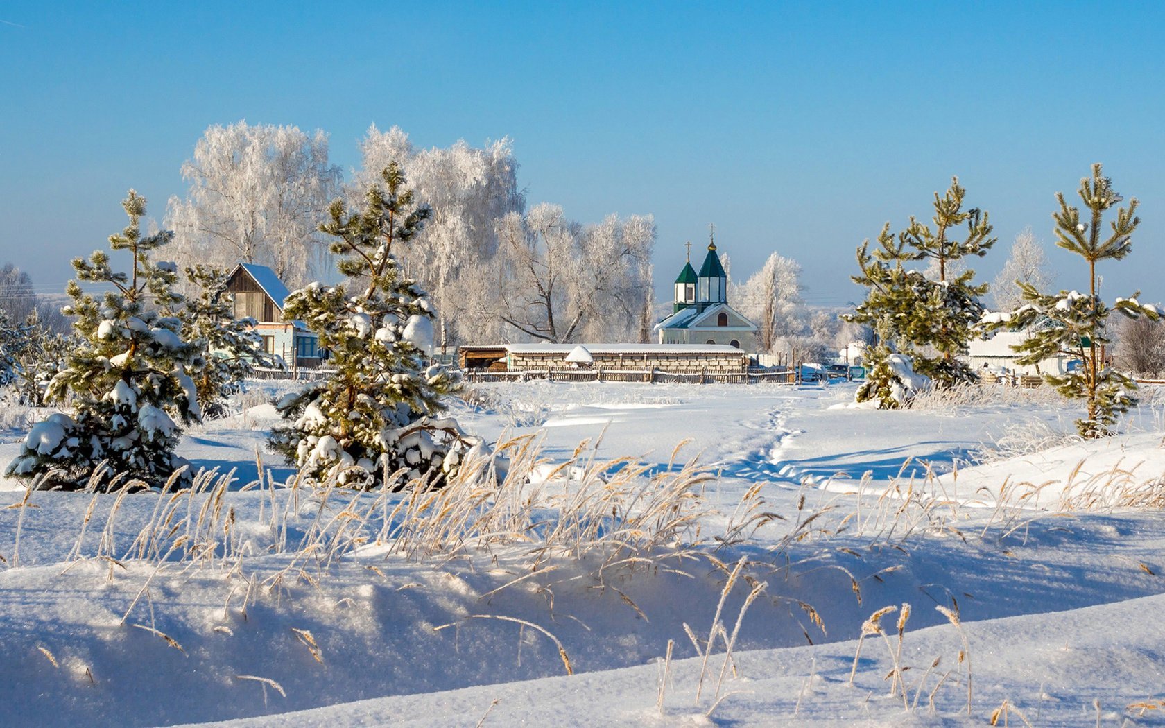 Села Липецкой области зима
