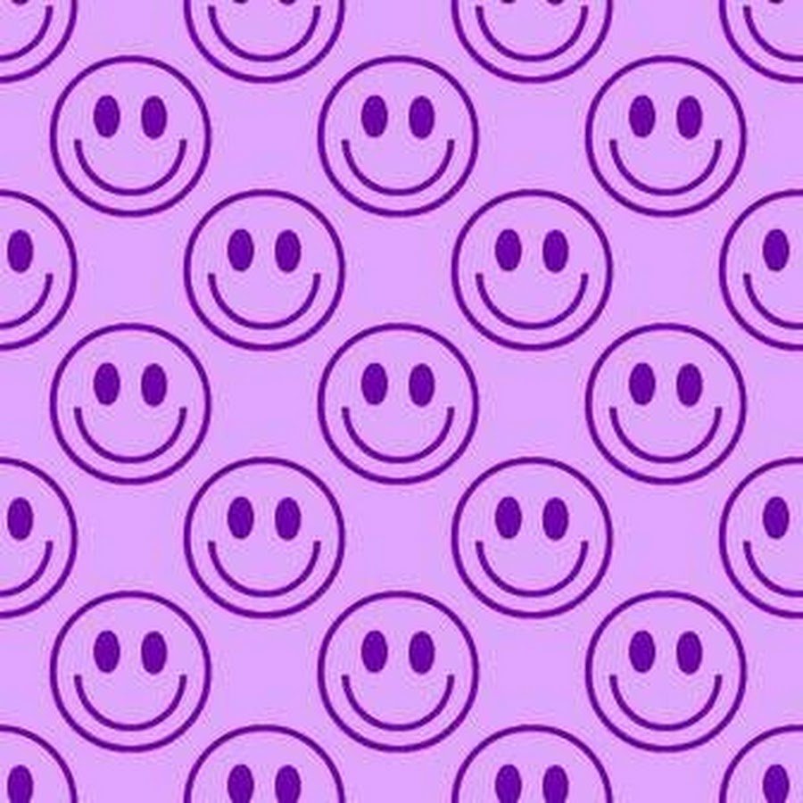 Смайлики на фиолетовом фоне